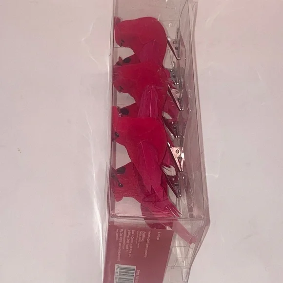 Christmas Blooming Holiday Red Cardinals Clip Ons Set of 6 New In Packaging - Picture 7 of 10